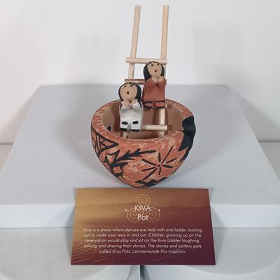 LOT 4: Miniatures - Stone Polar Bear and Beaver, Glass Vase & More