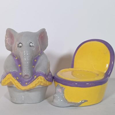 LOT 5: Collection of Elephant Themed Miniatures and Decor