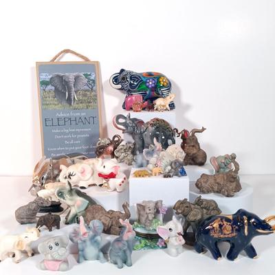 LOT 6: Elephant Themed Miniatures