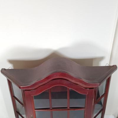 LOT 10: Miniature Porcelain with Display Cabinet