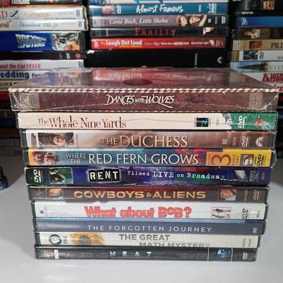 LOT 11: Over 180 DVDs in Various Genres (20 New and Sealed)