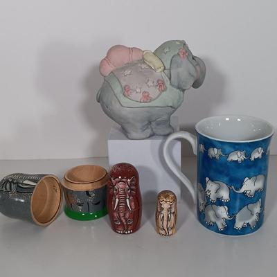 LOT 12: Elephant Themed Home Decor