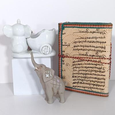 LOT 12: Elephant Themed Home Decor