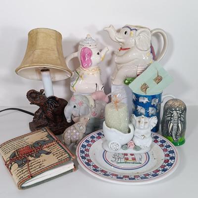 LOT 12: Elephant Themed Home Decor