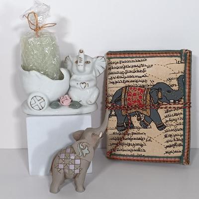 LOT 12: Elephant Themed Home Decor