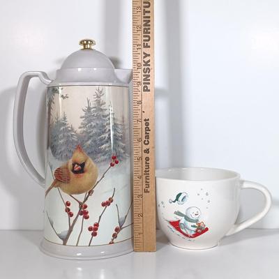 LOT 18: Pfaltzgraff Winterwood Plates, Lenox Thermal Carafe & More