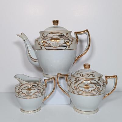 LOT 22: Large Collection of Handpainted Gilded China - Adline, Chikaramachi, Noritake & More