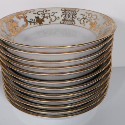 LOT 22: Large Collection of Handpainted Gilded China - Adline, Chikaramachi, Noritake & More