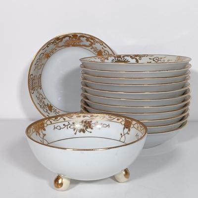LOT 22: Large Collection of Handpainted Gilded China - Adline, Chikaramachi, Noritake & More