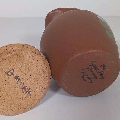 LOT 24: Collection of Handmade Pottery Art with Insect Ornaments & Signed Photo Art