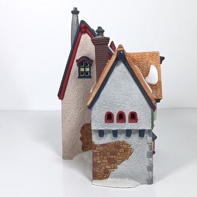 LOT 27: Dept 56 Clark Street Automat and Tassy's Mittens, Lemax School House & Victorian Village Train Station