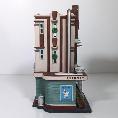 LOT 27: Dept 56 Clark Street Automat and Tassy's Mittens, Lemax School House & Victorian Village Train Station