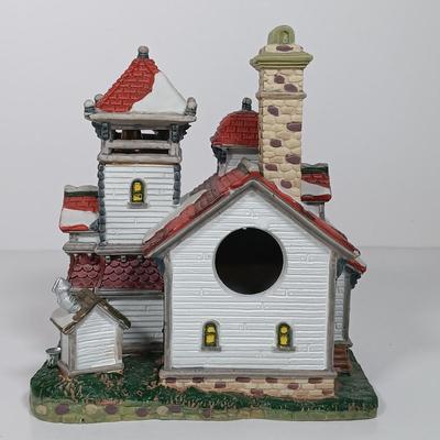 LOT 27: Dept 56 Clark Street Automat and Tassy's Mittens, Lemax School House & Victorian Village Train Station