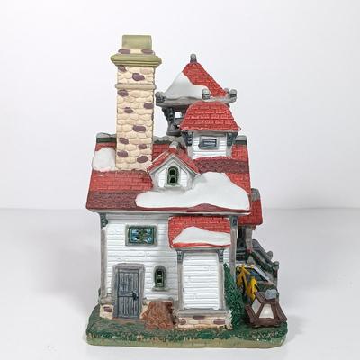 LOT 27: Dept 56 Clark Street Automat and Tassy's Mittens, Lemax School House & Victorian Village Train Station