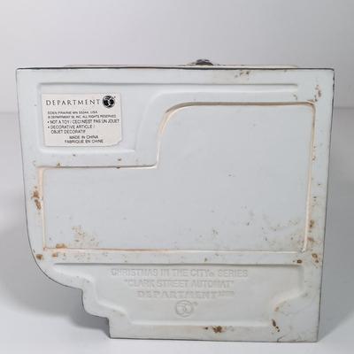 LOT 27: Dept 56 Clark Street Automat and Tassy's Mittens, Lemax School House & Victorian Village Train Station