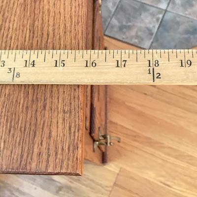 LOT 31: Simmons Hardware Co., St. Louis Mo USA White Clad Oak Side Table / Cabinet