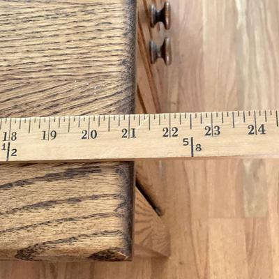 LOT 32: Wood Side Table / Cabinet with Storage