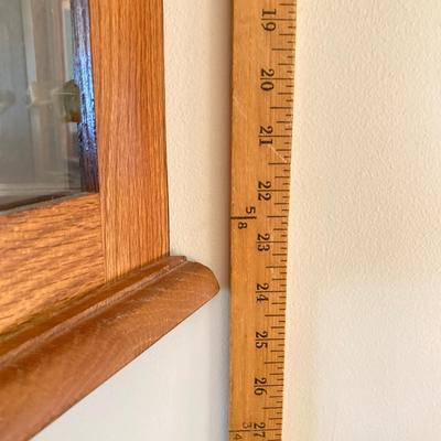 LOT 33: Wall Mount / Hanging Curio Cabinet with Glass Shelves & Doors with Collection of Collectible Elephant Decor