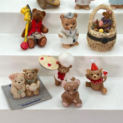 LOT 35: Collection of Small and Miniature Teddy Bear Figurines