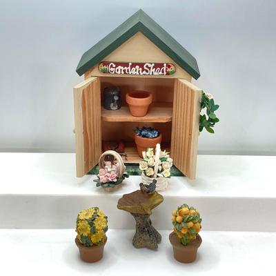 LOT 37: Garden Themed Collection of Miniatures