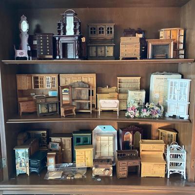 LOT 41: Large Collection of Doll House Furniture