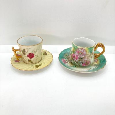 LOT 44: Collection of Vintage Tea Cups and Saucers - Fine China from England, France, Germany and Japan