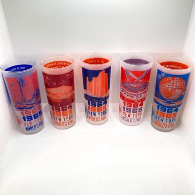 LOT 46: Vintage Frosted Glass Collection - 1964 - 1965 World's Fair, Coney Island and More