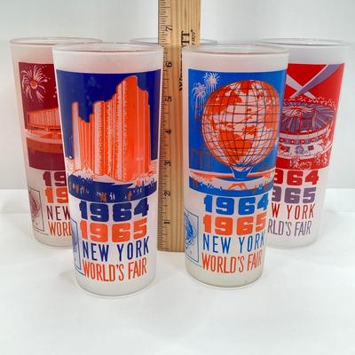 LOT 46: Vintage Frosted Glass Collection - 1964 - 1965 World's Fair, Coney Island and More