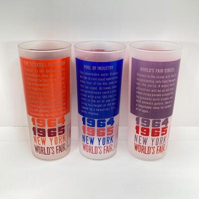 LOT 46: Vintage Frosted Glass Collection - 1964 - 1965 World's Fair, Coney Island and More