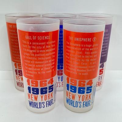 LOT 46: Vintage Frosted Glass Collection - 1964 - 1965 World's Fair, Coney Island and More