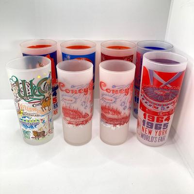 LOT 46: Vintage Frosted Glass Collection - 1964 - 1965 World's Fair, Coney Island and More