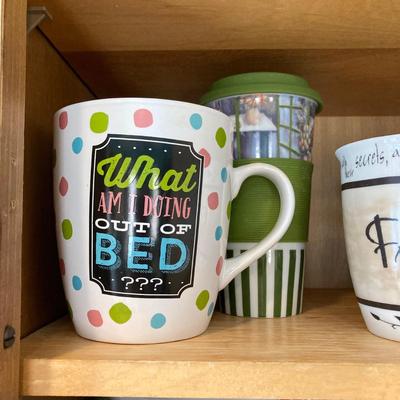 LOT 47: Kitchen Cabinet Finds - Mugs, Pyrex, Snapware, Tupperware and More