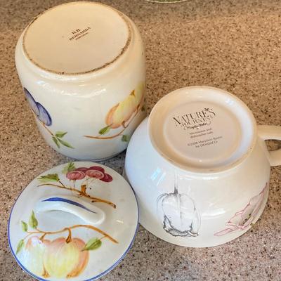 LOT 48: Kitchen Essentials - The Premier Woman Measuring Cups, Mom's Diner Napkin Holder / Butter Dish, Canisters, Towels and More