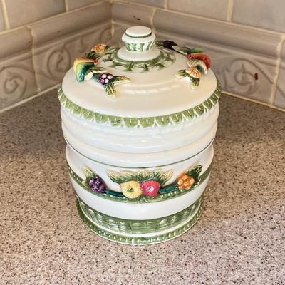 LOT 48: Kitchen Essentials - The Premier Woman Measuring Cups, Mom's Diner Napkin Holder / Butter Dish, Canisters, Towels and More