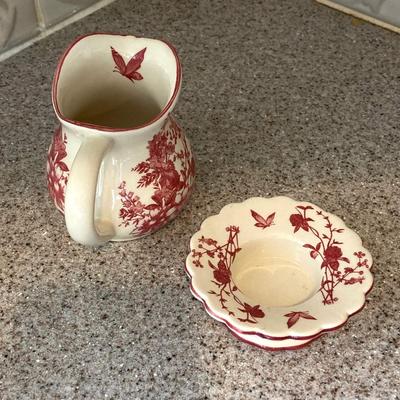 LOT 49: Tea Lover's Collection - Pitcher, Cream and Sugar Bowls and Tea Bag Holders (Mikasa, Piccadilly and More)