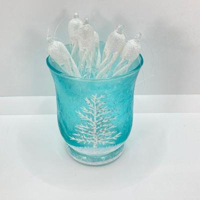 LOT 51: Vintage Holiday Collection - Lenox Decor with Glass Candy Canes, Ornaments and More