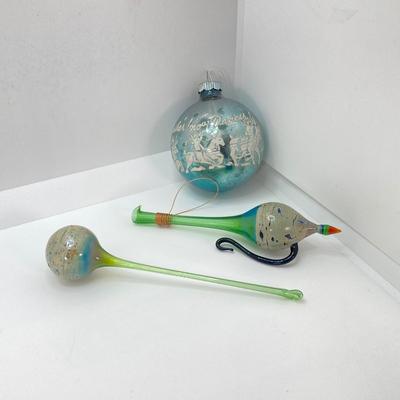 LOT 51: Vintage Holiday Collection - Lenox Decor with Glass Candy Canes, Ornaments and More