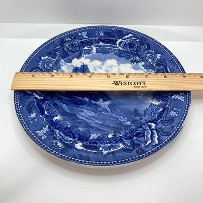 LOT 53: Beautiful Blue and White Collection - Art Glass, Miniatures, Spode, Delft, Wedgwood, Collector Plates and More