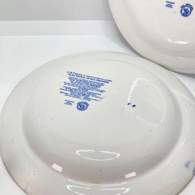 LOT 53: Beautiful Blue and White Collection - Art Glass, Miniatures, Spode, Delft, Wedgwood, Collector Plates and More