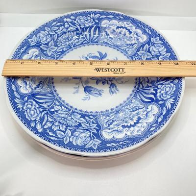 LOT 53: Beautiful Blue and White Collection - Art Glass, Miniatures, Spode, Delft, Wedgwood, Collector Plates and More