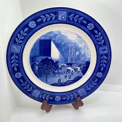 LOT 53: Beautiful Blue and White Collection - Art Glass, Miniatures, Spode, Delft, Wedgwood, Collector Plates and More