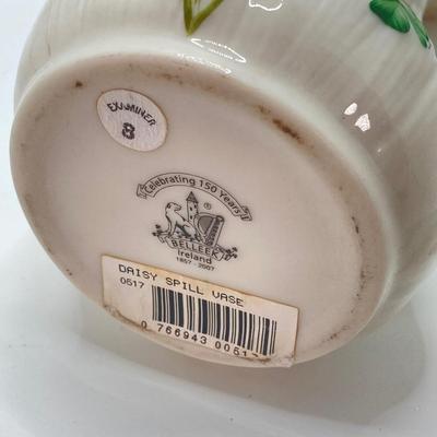 LOT 54: Vintage Belleek Ireland Daisy Spill Vase, Goebel Angel Candle Holder (W Germany) Figurine, Royal Tara Ireland and More