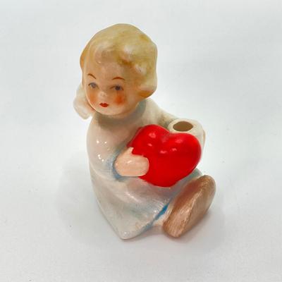 LOT 54: Vintage Belleek Ireland Daisy Spill Vase, Goebel Angel Candle Holder (W Germany) Figurine, Royal Tara Ireland and More