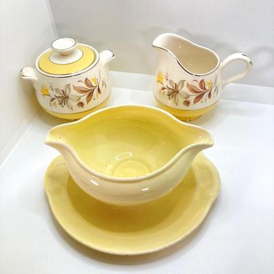 LOT 56: Pastel Yellow and Blue Serving Ware Collection - (Lu-Ray, Steutenville Fairlane, Salern and More)