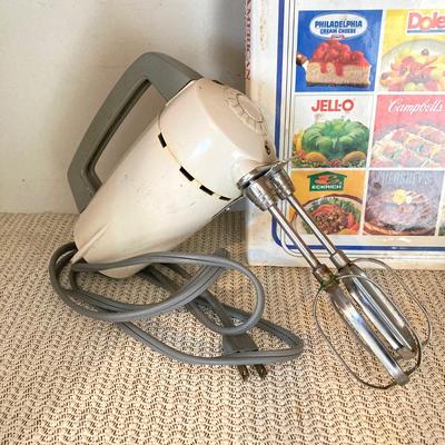 LOT 59: Vintage Dormey Hand Mixers with Great American Brand Name Recipe Book