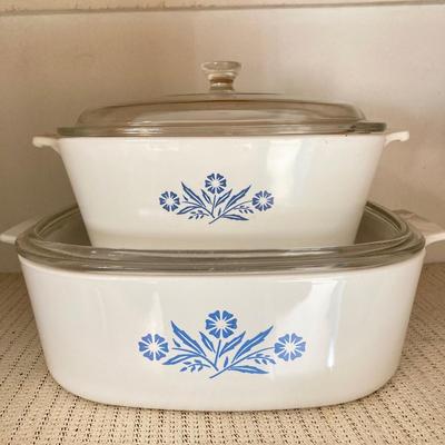 LOT 60: Collection of The Classic "Blue Cornflower" Corning Ware