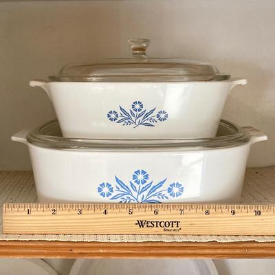LOT 60: Collection of The Classic "Blue Cornflower" Corning Ware
