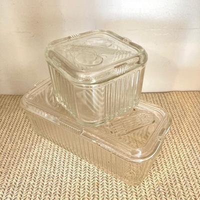 LOT 61: Vintage Pryrex Refrigerator Dishes with Lids, Limoges Small Plates, Better Homes and Gardens Cookbooks and More
