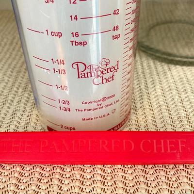 LOT 63: Vintage Baking Collection - Pampered Chef Bowl Hamilton Mixer, Cookie Cutters, Hershey's Recipe Book, "Dreamy Dessert...