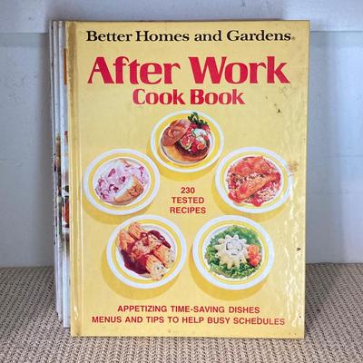 LOT 66: Vintage Fire King Oven Ware Milk Glass Pear Peach Grapes Set with Cookbooks, Towels and More